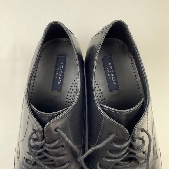 NWOB Cole Haan Preston Grand Cap black leather Oxford‎ M-9 main image 5